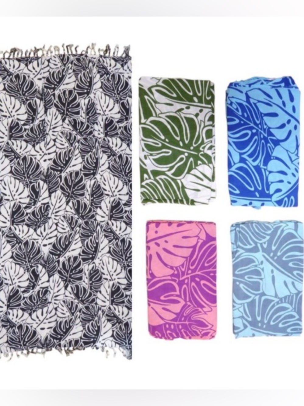 Island Sense Hawaii Monstera Leaves sarong